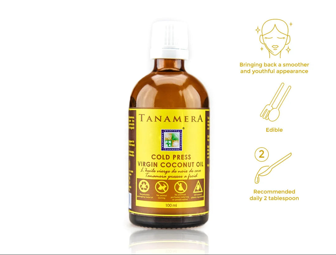 Tanamera Cold Press Virgin Coconut Oil in a 100ml